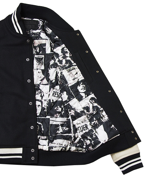 JACKROSE（ジャックローズ）の「TRS袖レザースタジャンTOKYO（スタジャン・メンズ・ブラック×ホワイト/ブラック×ブラック・XX-LARGE/XL/L/M）」の7枚目の写真