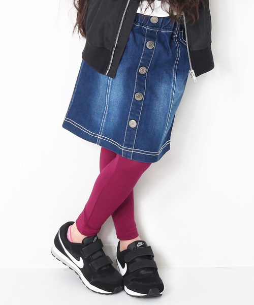 devirock（デビロック）の「【旧モデル】全19色 天使のレギンス 10分丈（レギンス/スパッツ・キッズ・ホワイト系その他/杢グレー/ブラック系その他/ヘザーチャコール/マスタード/ダークネイビー/ブラック/ブラック系その他2/スモークピンク/ホワイト/カーキ/チャコール/ブルー系その他/パープル系その他・120cm/160cm/150cm/110cm/140cm/80ｃｍ/130cm/100cm/90cm）」の12枚目の写真