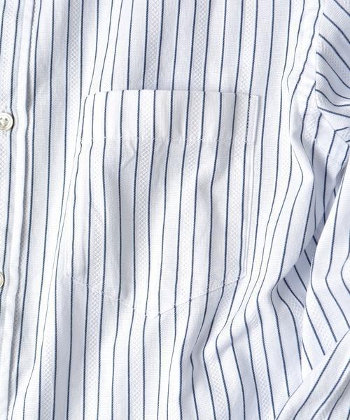 SHIPS（シップス）の「SC: 17SS カラミ セミワイドカラー 7スリーブシャツ（シャツ/ブラウス・メンズ・ブルー/サックスブルー/ベージュ/ネイビー・MEDIUM/SMALL/X-LARGE/LARGE）」の11枚目の写真