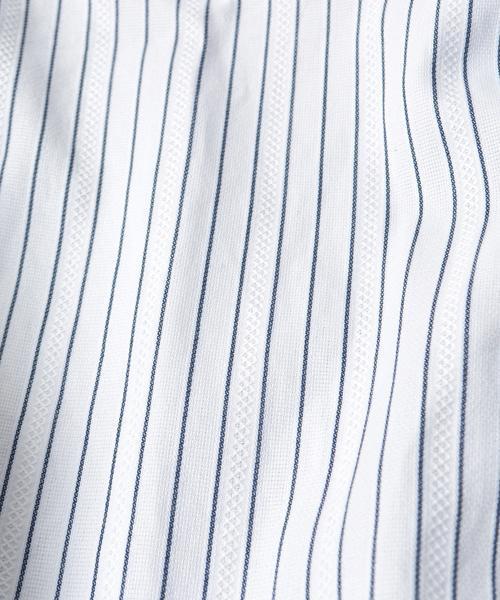 SHIPS（シップス）の「SC: 17SS カラミ セミワイドカラー 7スリーブシャツ（シャツ/ブラウス・メンズ・ブルー/サックスブルー/ベージュ/ネイビー・MEDIUM/SMALL/X-LARGE/LARGE）」の19枚目の写真