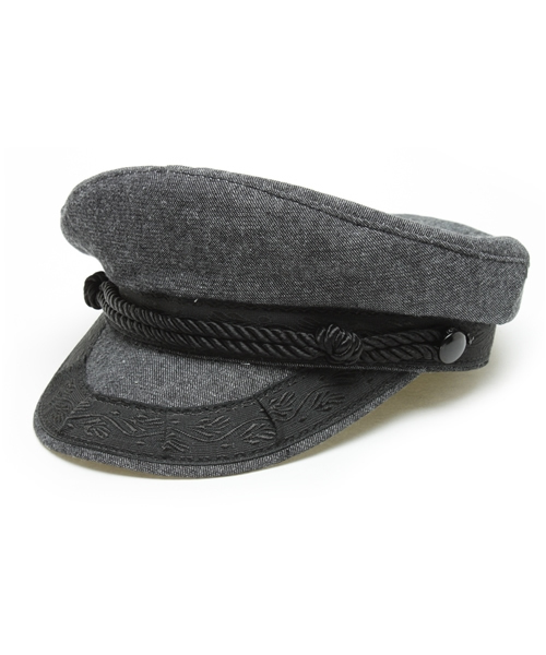 ROSE BUD（ローズバッド）の「(NY HAT)6046 DENIM GREEK（キャスケット・レディース・ネイビー/ブラック・MEDIUM）」の2枚目の写真