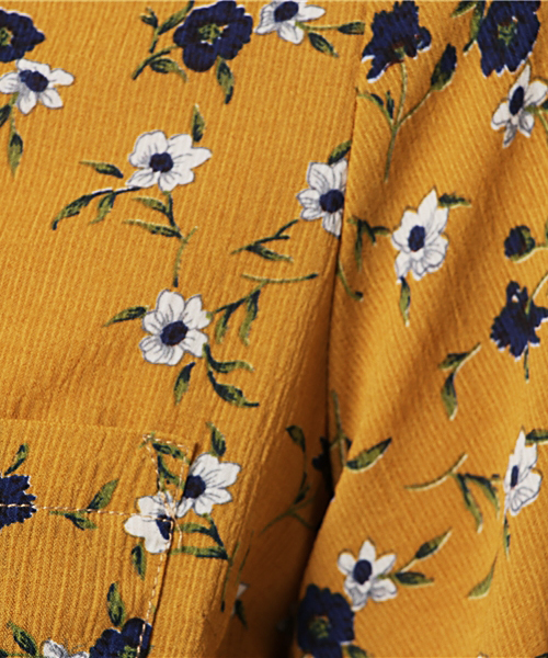 REDYAZEL（レディアゼル）の「フラワープリントシャツワンピース（シャツワンピース・レディース・イエロー系その他/レッド系その他/ブルー系その他・FREE）」の11枚目の写真