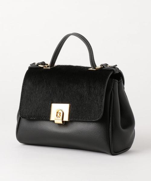 MARCO BIANCHINI（マルコビアンチーニ）の「[別注]MARCO BIANCHINI RF NEWフラップヘアー2WAYバッグ S ◆（ショルダーバッグ・レディース・ブラック・FREE）」の7枚目の写真