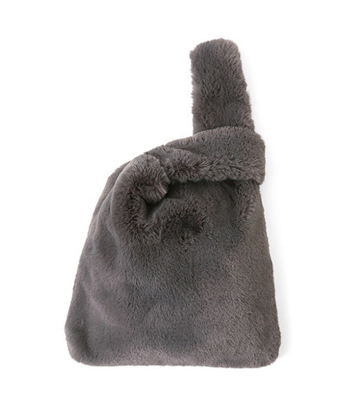 MAISON DE REEFUR（メゾンドリーファー）の「スクエア ファー バッグ（トートバッグ・レディース・グレー/ピンク系その他2・FREE）」の2枚目の写真