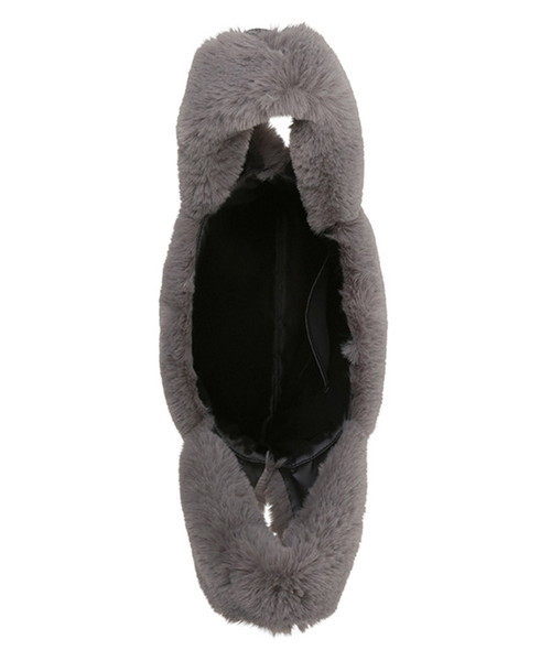 MAISON DE REEFUR（メゾンドリーファー）の「スクエア ファー バッグ（トートバッグ・レディース・グレー/ピンク系その他2・FREE）」の5枚目の写真