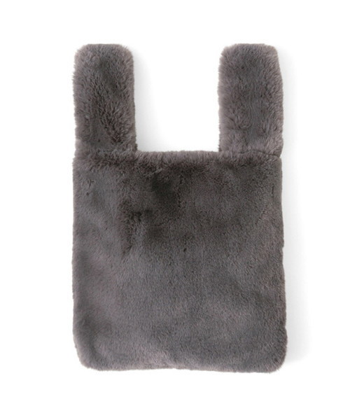 MAISON DE REEFUR（メゾンドリーファー）の「スクエア ファー バッグ（トートバッグ・レディース・グレー/ピンク系その他2・FREE）」の6枚目の写真