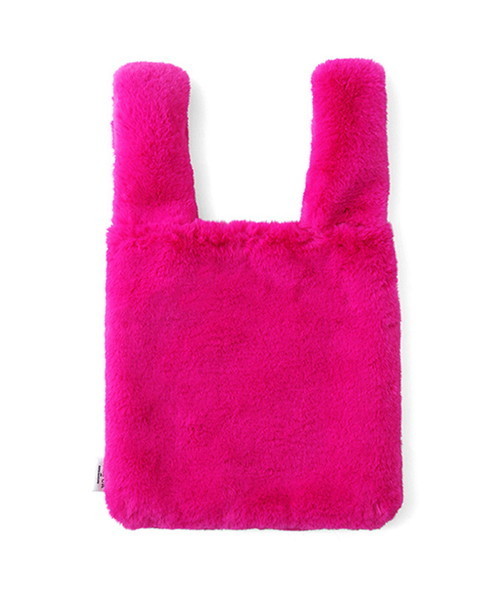 MAISON DE REEFUR（メゾンドリーファー）の「スクエア ファー バッグ（トートバッグ・レディース・グレー/ピンク系その他2・FREE）」の7枚目の写真