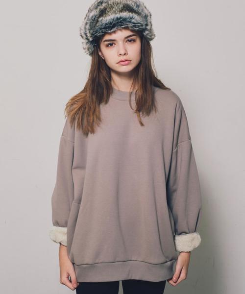 MONKEY TIME(モンキータイム)の「<monkey time> BACK SHAGGY CREW/スウェット ◆(スウェット・メンズ・ベージュ/オリーブ/オレンジ・X-LARGE/MEDIUM/LARGE/SMALL)」の8枚目の写真