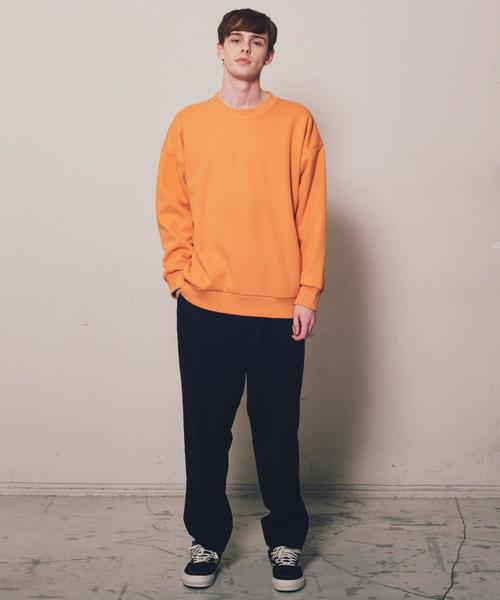 MONKEY TIME(モンキータイム)の「<monkey time> BACK SHAGGY CREW/スウェット ◆(スウェット・メンズ・ベージュ/オリーブ/オレンジ・X-LARGE/MEDIUM/LARGE/SMALL)」の5枚目の写真