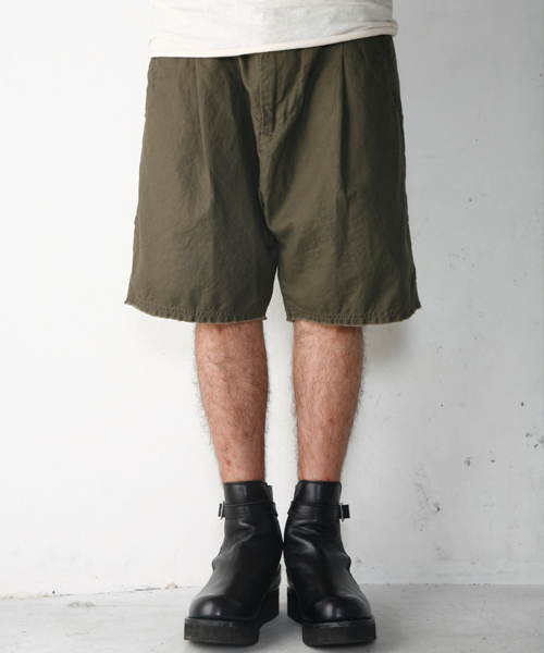 AG by EXPERIMENT（エージーバイエクスペリメント）の「●SARROUEL LOOSE SHORTS "OWS"（その他パンツ・メンズ・ライトグレー/カーキ/スミクロ・48/46/44）」の3枚目の写真