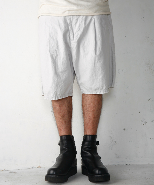 AG by EXPERIMENT（エージーバイエクスペリメント）の「●SARROUEL LOOSE SHORTS "OWS"（その他パンツ・メンズ・ライトグレー/カーキ/スミクロ・48/46/44）」の2枚目の写真