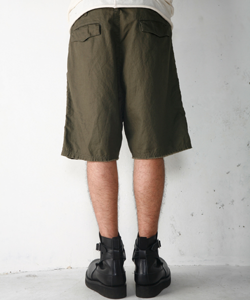 AG by EXPERIMENT（エージーバイエクスペリメント）の「●SARROUEL LOOSE SHORTS "OWS"（その他パンツ・メンズ・ライトグレー/カーキ/スミクロ・48/46/44）」の5枚目の写真