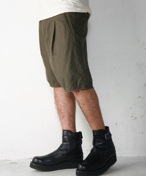 AG by EXPERIMENT（エージーバイエクスペリメント）の「●SARROUEL LOOSE SHORTS "OWS"（その他パンツ・メンズ・ライトグレー/カーキ/スミクロ・48/46/44）」の4枚目の写真