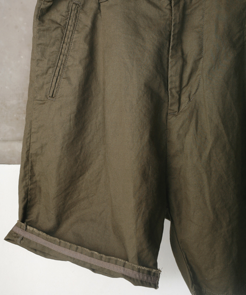 AG by EXPERIMENT（エージーバイエクスペリメント）の「●SARROUEL LOOSE SHORTS "OWS"（その他パンツ・メンズ・ライトグレー/カーキ/スミクロ・48/46/44）」の9枚目の写真