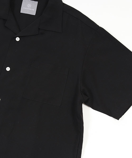 ANGENEHM(アンゲネーム)の「mhs1123-Loose Open Collar Shirts シャツ(シャツ/ブラウス・メンズ・ブラック/ベージュ/オリーブ/ピンク・M/L/S)」の19枚目の写真