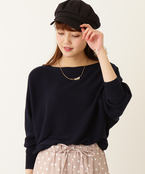 N.（N. Natural Beauty Basic）（エヌエヌナチュラルビューティーベーシック）の「コットンモダール（ニット/セーター・レディース・ホワイト/ピンク系その他/ブルー系その他/ネイビー/グリーン系その他・MEDIUM）」の4枚目の写真