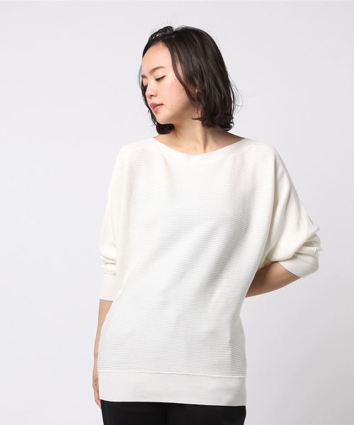 N.（N. Natural Beauty Basic）（エヌエヌナチュラルビューティーベーシック）の「コットンモダール（ニット/セーター・レディース・ホワイト/ピンク系その他/ブルー系その他/ネイビー/グリーン系その他・MEDIUM）」の14枚目の写真