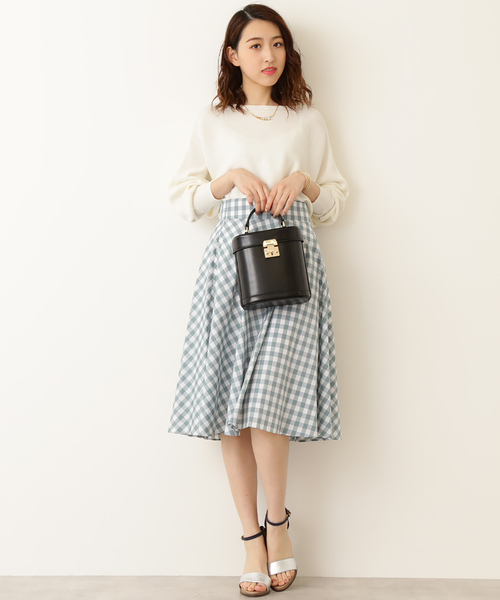 N.（N. Natural Beauty Basic）（エヌエヌナチュラルビューティーベーシック）の「コットンモダール（ニット/セーター・レディース・ホワイト/ピンク系その他/ブルー系その他/ネイビー/グリーン系その他・MEDIUM）」の8枚目の写真