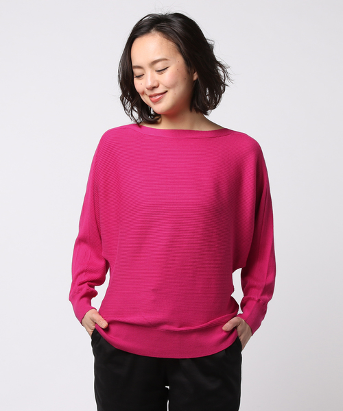 N.（N. Natural Beauty Basic）（エヌエヌナチュラルビューティーベーシック）の「コットンモダール（ニット/セーター・レディース・ホワイト/ピンク系その他/ブルー系その他/ネイビー/グリーン系その他・MEDIUM）」の15枚目の写真