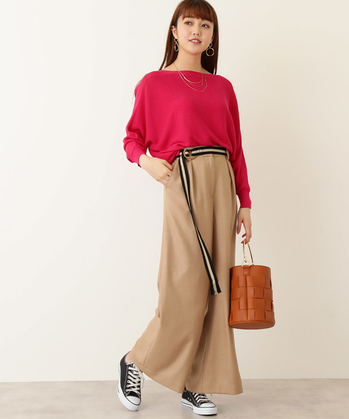 N.（N. Natural Beauty Basic）（エヌエヌナチュラルビューティーベーシック）の「コットンモダール（ニット/セーター・レディース・ホワイト/ピンク系その他/ブルー系その他/ネイビー/グリーン系その他・MEDIUM）」の12枚目の写真