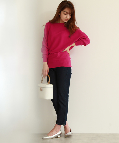 N.（N. Natural Beauty Basic）（エヌエヌナチュラルビューティーベーシック）の「コットンモダール（ニット/セーター・レディース・ホワイト/ピンク系その他/ブルー系その他/ネイビー/グリーン系その他・MEDIUM）」の20枚目の写真