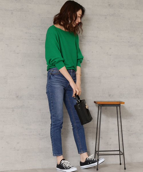 N.（N. Natural Beauty Basic）（エヌエヌナチュラルビューティーベーシック）の「コットンモダール（ニット/セーター・レディース・ホワイト/ピンク系その他/ブルー系その他/ネイビー/グリーン系その他・MEDIUM）」の22枚目の写真