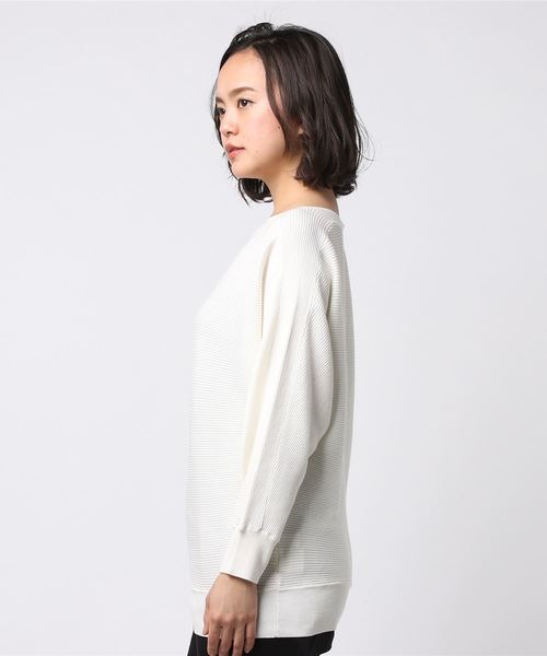 N.（N. Natural Beauty Basic）（エヌエヌナチュラルビューティーベーシック）の「コットンモダール（ニット/セーター・レディース・ホワイト/ピンク系その他/ブルー系その他/ネイビー/グリーン系その他・MEDIUM）」の6枚目の写真