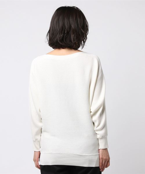 N.（N. Natural Beauty Basic）（エヌエヌナチュラルビューティーベーシック）の「コットンモダール（ニット/セーター・レディース・ホワイト/ピンク系その他/ブルー系その他/ネイビー/グリーン系その他・MEDIUM）」の7枚目の写真