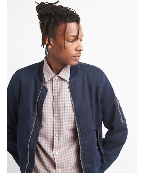 GAP（ギャップ）の「Gap スタンダードフィットシャツ（リネンコットン）（シャツ/ブラウス・メンズ・ネイビー/ライトピンク/ホワイト/その他/ライトブルー/ピンク系その他/クリアブルー・L/XXS/XL/XS/M/S）」の9枚目の写真