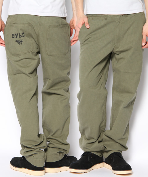 A BATHING APE(アベイシングエイプ)の「HBT 5POCKET PANTS(その他パンツ・メンズ・ネイビー/オリーブドラブ・MEDIUM/LARGE/X-LARGE/SMALL/XX-LARGE)」の1枚目の写真