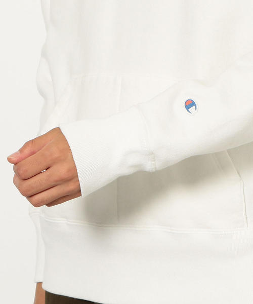 Champion（チャンピオン）の「別注 [チャンピオン] SC Champion HW/スウェット 後付けフーディー / パーカー ◆（パーカー・メンズ・ブラック/オフホワイト/ゴールド・S/M/L）」の14枚目の写真