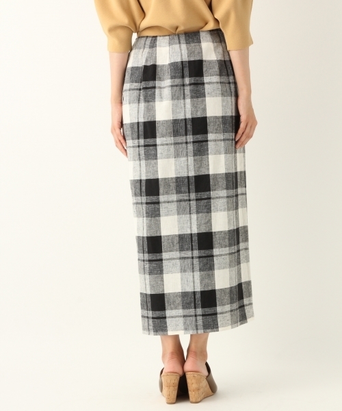 A part by（アパートバイ）の「CLボタンチェックタイトスカート 800766（スカート・レディース・ブラック系その他/ブラウン系その他・MEDIUM/LARGE）」の11枚目の写真