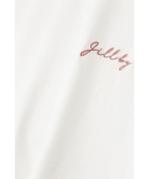 JILL by JILL STUART（ジルバイジルスチュアート）の「ポイントロゴＴシャツ（Tシャツ/カットソー・レディース・ホワイト/ブラック/ホワイト系その他・FREE）」の13枚目の写真