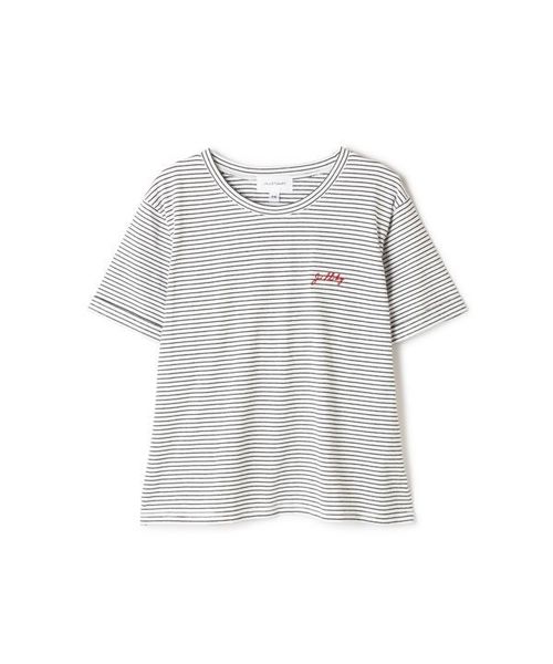 JILL by JILL STUART（ジルバイジルスチュアート）の「ポイントロゴＴシャツ（Tシャツ/カットソー・レディース・ホワイト/ブラック/ホワイト系その他・FREE）」の14枚目の写真