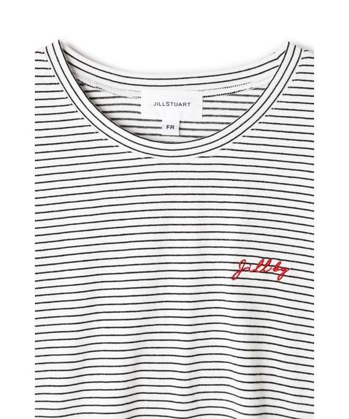 JILL by JILL STUART（ジルバイジルスチュアート）の「ポイントロゴＴシャツ（Tシャツ/カットソー・レディース・ホワイト/ブラック/ホワイト系その他・FREE）」の15枚目の写真