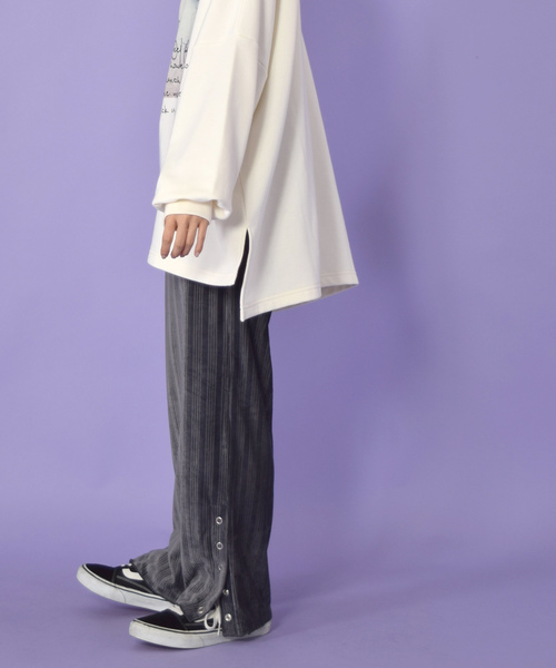 w closet(ダブルクローゼット)の「ボタン付きスリットパンツ_(その他パンツ・レディース・ベージュ/ブラック/グレー・FREE)」の21枚目の写真