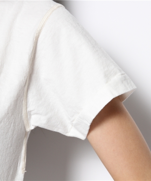 BEAMS BOY（ビームスボーイ）の「○Mr.FREEDOM /  SKIVVY T-Shirts（Tシャツ/カットソー・レディース・ホワイト/オリーブ/ネイビー・ONE SIZE）」の8枚目の写真