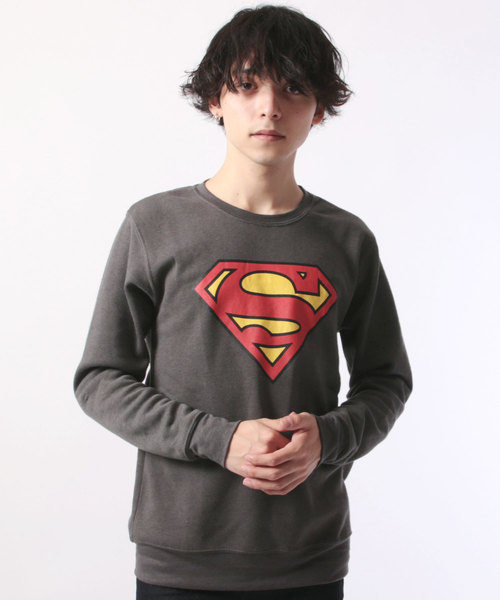 セール Superman パイル起毛 ロゴトレーナー スウェット スウェット Shisky シスキー のファッション通販 Zozotown