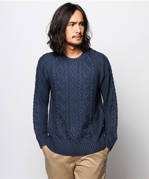 WARREN SCOTT×JOURNAL STANDARD / ウォーレンスコット: 6PLY インディゴケーブルニット #