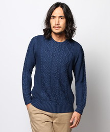 JOURNAL STANDARD | WARREN SCOTT×JOURNAL STANDARD / ウォーレンスコット: 6PLY インディゴケーブルニット #(ニット/セーター)
