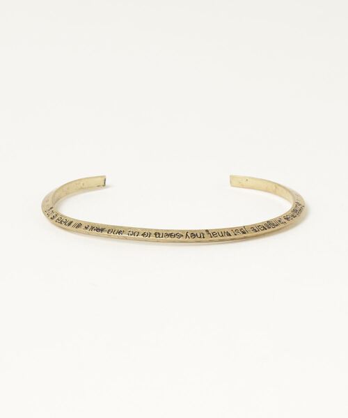 FACTOTUM(ファクトタム)の「【FACTOTUM】トライアングルブラスバングル(バングル/リストバンド・メンズ・ブラック/シルバー/ゴールド/シルバー系/ゴールド系・FREE)」の5枚目の写真