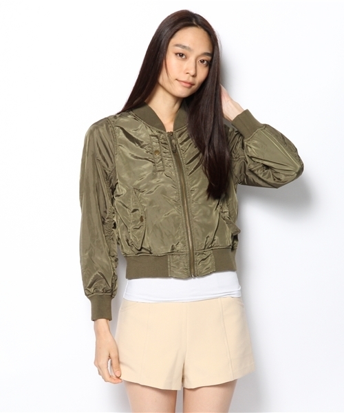 CIAOPANIC(チャオパニック)の「【Ciaopanic】MA-1(ブルゾン・レディース・ブラック/カーキ・FREE)」の13枚目の写真