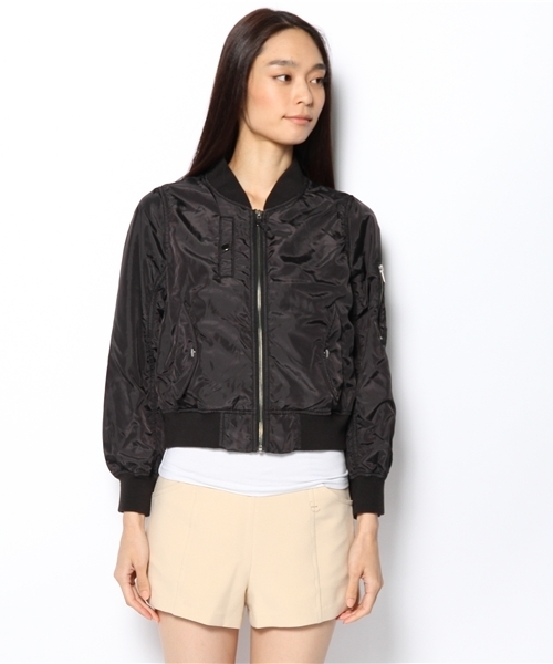 CIAOPANIC(チャオパニック)の「【Ciaopanic】MA-1(ブルゾン・レディース・ブラック/カーキ・FREE)」の3枚目の写真