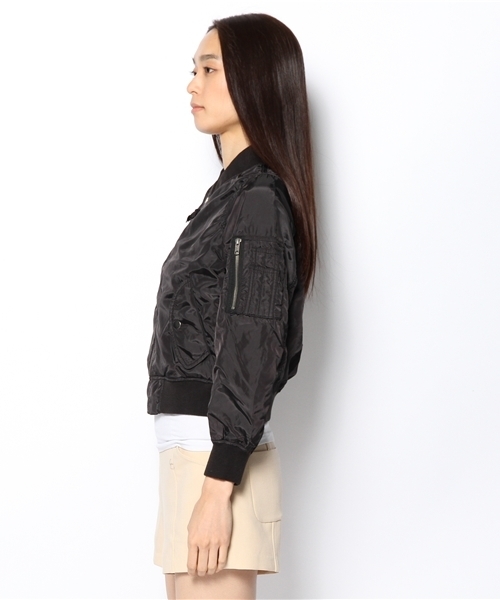 CIAOPANIC(チャオパニック)の「【Ciaopanic】MA-1(ブルゾン・レディース・ブラック/カーキ・FREE)」の4枚目の写真