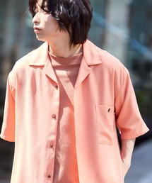 KANGOL | ▽WEB限定 KANGOL/カンゴール 別注 リラックスオープンカラーシャツ(1/2スリーブ)(シャツ/ブラウス)