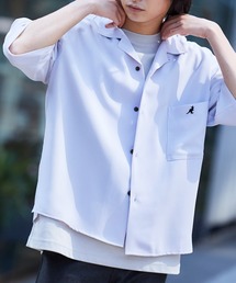 ▽WEB限定 KANGOL/カンゴール 別注 リラックスオープンカラーシャツ(1/2スリーブ)