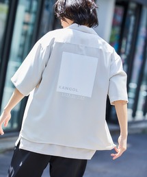 ▽WEB限定 KANGOL/カンゴール 別注 リラックスオープンカラーシャツ(1/2スリーブ)