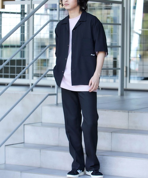 ▽WEB限定 KANGOL/カンゴール 別注 リラックスオープンカラーシャツ(1