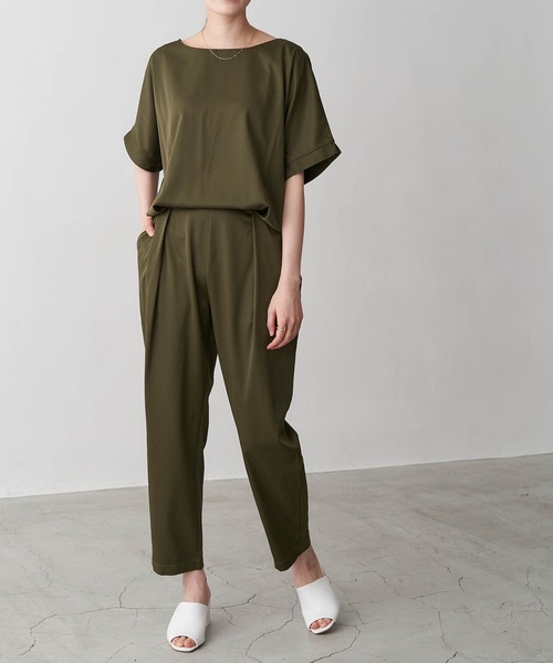 Chaco closet(チャコ クローゼット)の「デザインオールインワン(つなぎ/オールインワン・レディース・カーキ/ブラック・FREE)」の14枚目の写真