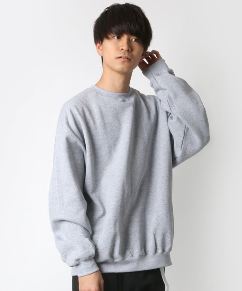 GILDAN（ギルダン）の「GILDAN/ギルダン ビッグシルエットUSAフィットプルオーバークルースウェット トレーナー（スウェット・メンズ・ワイン/オリーブ/ブルー/ホワイト/ブラック/グレー/レッド/ネイビー・XL/M/L）」の4枚目の写真